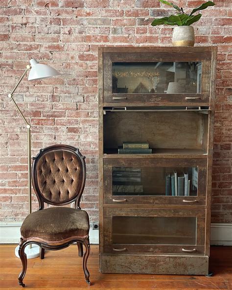 vintage metal barrister bookcases